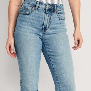 Curvy Straight Leg Medium Wash Jeans